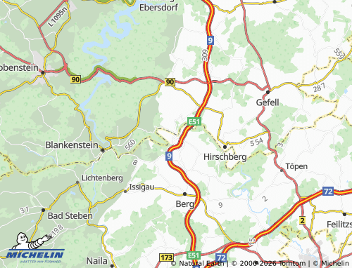 MICHELIN Sparnberg map - ViaMichelin