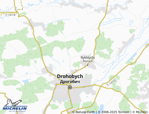MICHELIN Zaluzhany map - ViaMichelin