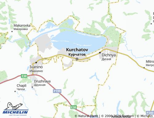 Carte MICHELIN Kurchatov - ViaMichelin