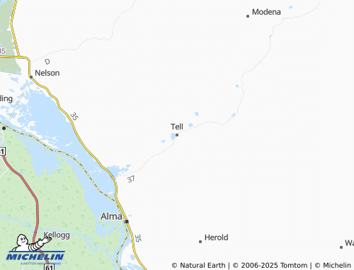 MICHELIN Tell map - ViaMichelin