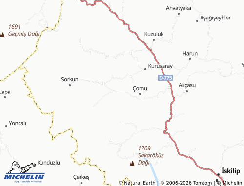 MICHELIN Yalak map - ViaMichelin