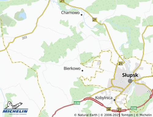 MICHELIN Bruskowo Wielkie map - ViaMichelin