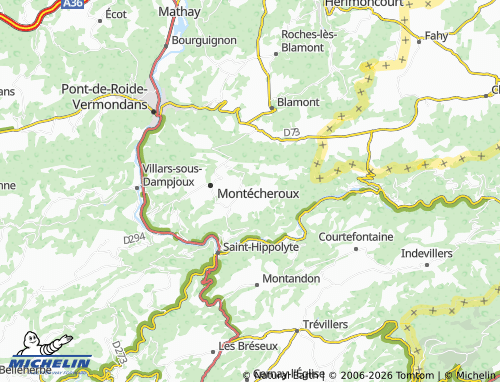 MICHELIN Chamesol map - ViaMichelin