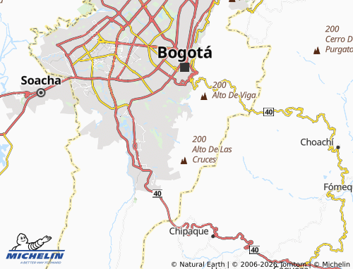Carte MICHELIN Altos del Zuque - ViaMichelin