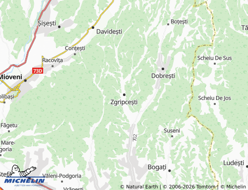 Mapa MICHELIN Zgripcești - ViaMichelin