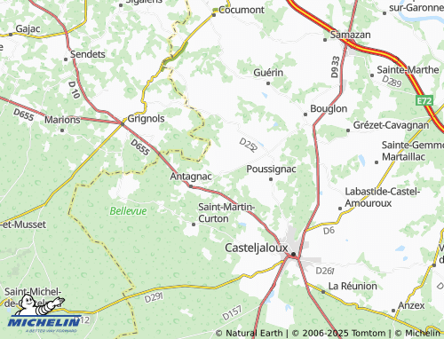 MICHELIN Ruffiac map - ViaMichelin