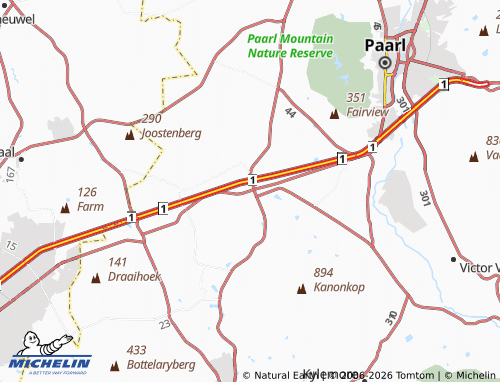 Mapa MICHELIN Klapmuts - ViaMichelin