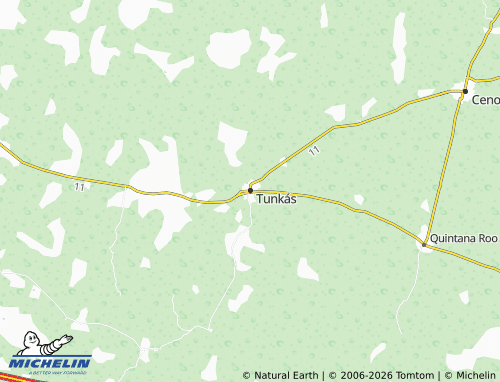 Mapa MICHELIN Tunkás - ViaMichelin