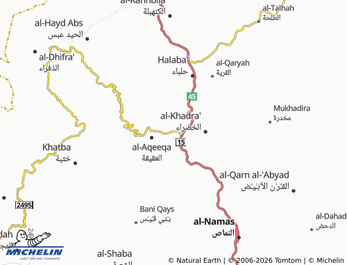 Mapa MICHELIN al-Rawabi - ViaMichelin