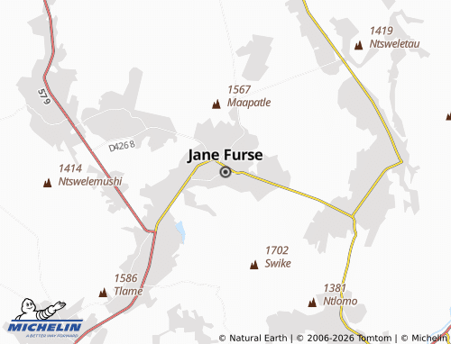 MICHELIN Jane Furse map - ViaMichelin