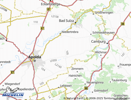 MICHELIN Pfuhlsborn map - ViaMichelin