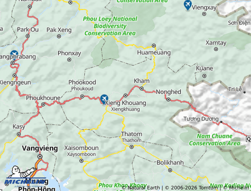 Kaart MICHELIN Xiengkhouang - ViaMichelin