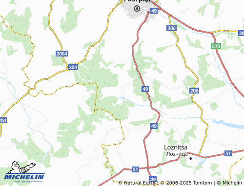 MICHELIN Ostrovche map - ViaMichelin