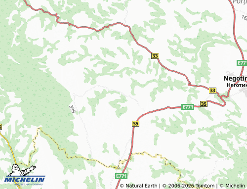 MICHELIN-Landkarte Trnjane - ViaMichelin