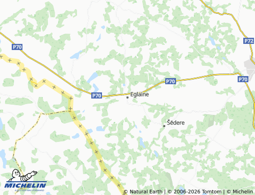 Mapa MICHELIN Eglaines pagasts - ViaMichelin