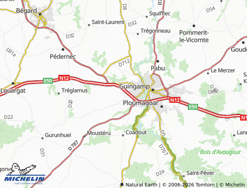 Carte MICHELIN Grâces - ViaMichelin