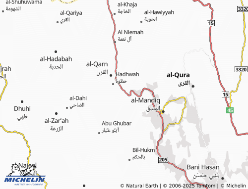 MICHELIN Amdan map - ViaMichelin