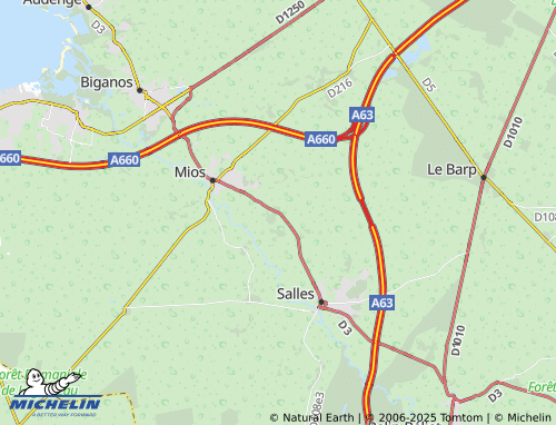 MICHELIN Lillet map - ViaMichelin