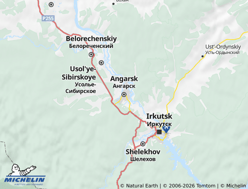 MICHELIN-Landkarte Irkutsk Distrikt - ViaMichelin