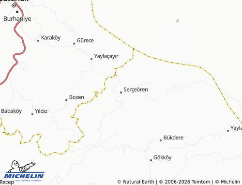 MICHELIN Serçeören map - ViaMichelin