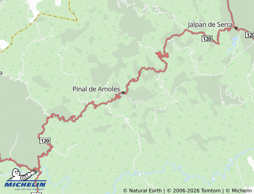 Mapa MICHELIN Puerto de Amoles - ViaMichelin