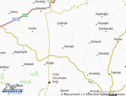Mappa MICHELIN Dervişli - ViaMichelin