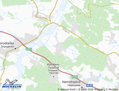 Mappa MICHELIN Babyntsi - ViaMichelin