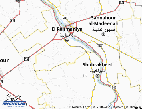Mapa MICHELIN Ezbat al-Majd - ViaMichelin