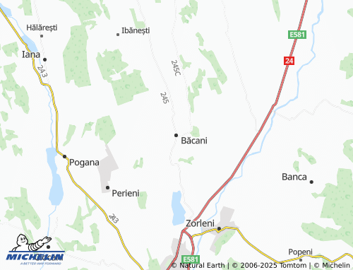 MICHELIN Băcani map - ViaMichelin