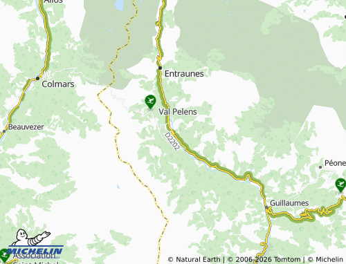 MICHELIN Saint-Martin-d'Entraunes map - ViaMichelin
