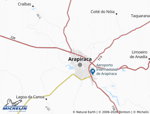 MICHELIN Baixa Grande map - ViaMichelin