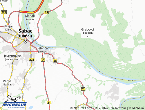 Mapa MICHELIN Mrđenovac - ViaMichelin