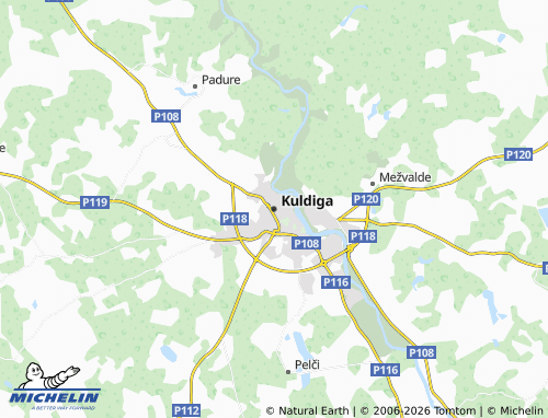 Mapa MICHELIN Kuldiga - ViaMichelin