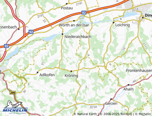 MICHELIN Buttenbach map - ViaMichelin