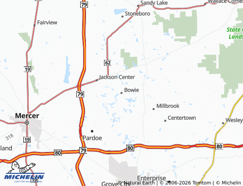 Mappa MICHELIN Bowie - ViaMichelin