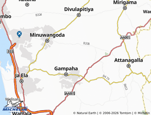 Mapa MICHELIN Korase East - ViaMichelin