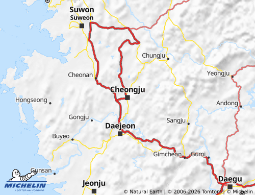 Mappa MICHELIN Ch'Ungch'Ong-Bukto - ViaMichelin