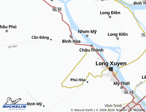 Mapa MICHELIN Hòa Bình Thạnh - ViaMichelin