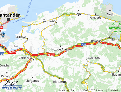 Mappa MICHELIN Hoz de Anero - ViaMichelin