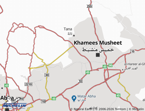 MICHELIN-Landkarte al-Wadee'ah - ViaMichelin