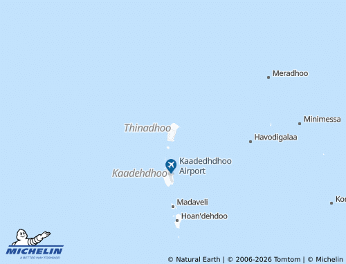 Mappa MICHELIN Thinadhoo - ViaMichelin