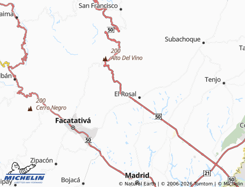 Carte MICHELIN Tierra Morada - ViaMichelin
