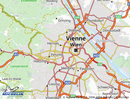 Mapa MICHELIN Josefstadt - ViaMichelin