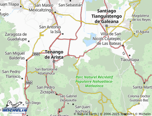 MICHELIN-Landkarte Santa María Jajalpa - ViaMichelin