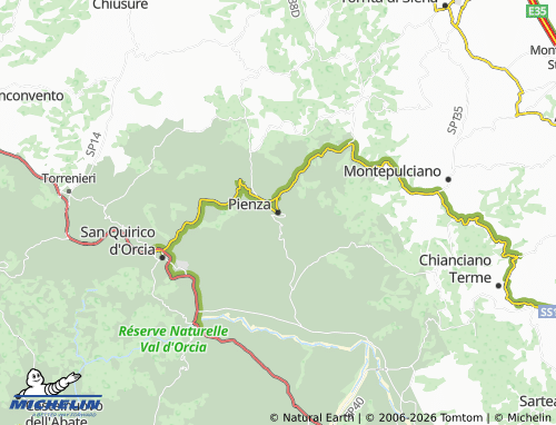 Mappa MICHELIN Pienza - ViaMichelin