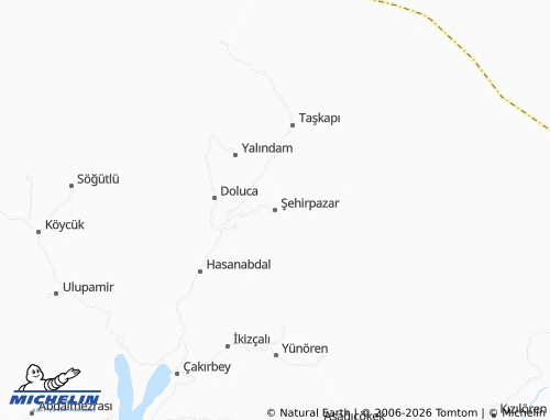 Mapa MICHELIN Şehirpazar - ViaMichelin
