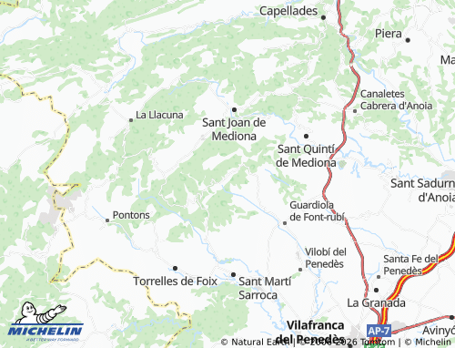MICHELIN-Landkarte L'Avellà - ViaMichelin