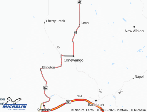 Mapa MICHELIN Conewango - ViaMichelin