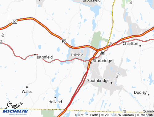 Kaart MICHELIN Fiskdale - ViaMichelin