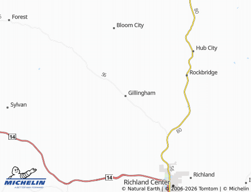 Kaart MICHELIN Gillingham - ViaMichelin